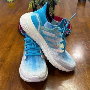 Adidas Gradient Blue and White Sneakers